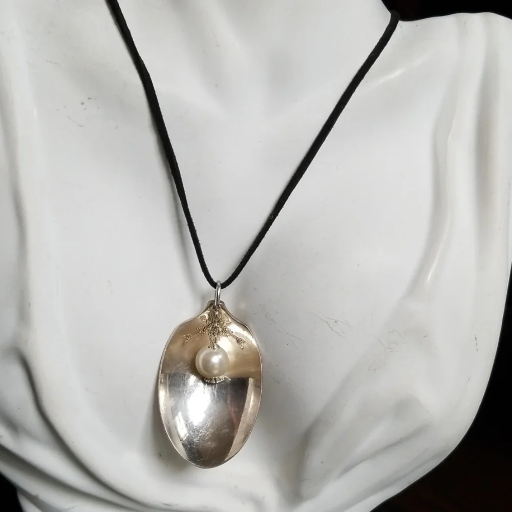 NWT Repurposed Hand Crafted Vintage Spoon Pendant Necklace